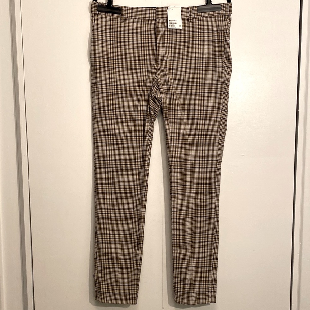H&M Men’s Skinny Fit Plaid Dress Suit Pants - Size 33
